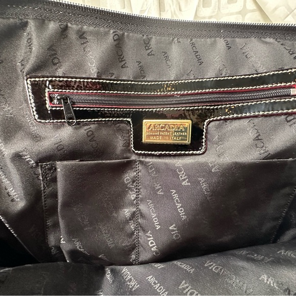 Arcadia Black Patent Purse - Picture 5 of 10